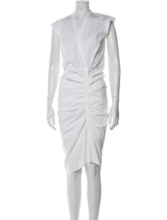 Veronica Beard V-Neck Midi Length Dress