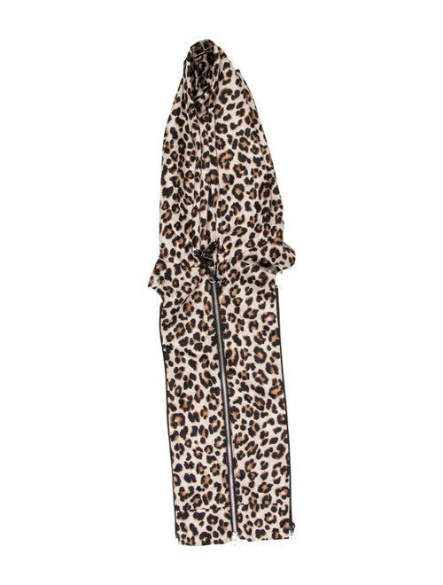Veronica Beard Nylon Animal Print Dickey