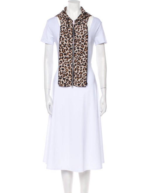Veronica Beard Nylon Animal Print Dickey