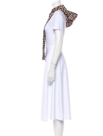 Veronica Beard Nylon Animal Print Dickey