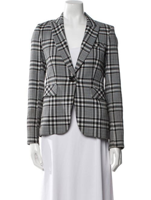 Veronica Beard Plaid Print Blazer