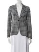 Veronica Beard Plaid Print Blazer
