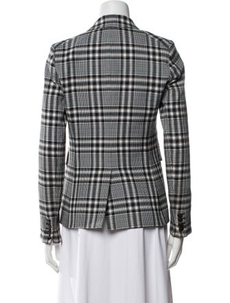 Veronica Beard Plaid Print Blazer