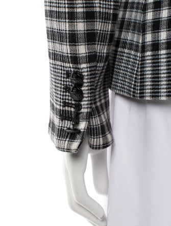 Veronica Beard Plaid Print Blazer