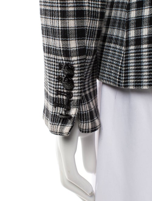 Veronica Beard Plaid Print Blazer