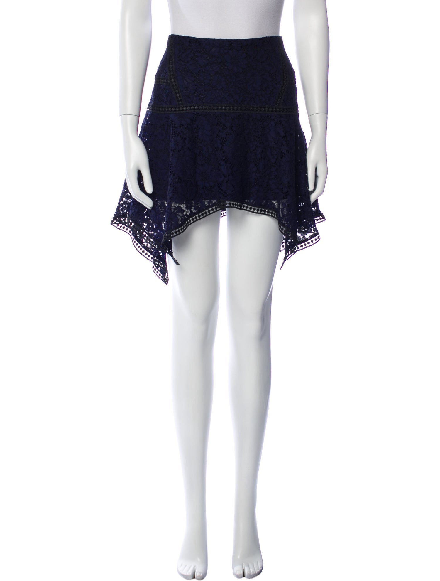 Veronica Beard Lace Pattern Mini Skirt