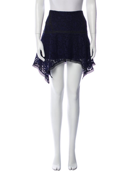 Veronica Beard Lace Pattern Mini Skirt