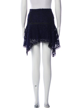 Veronica Beard Lace Pattern Mini Skirt