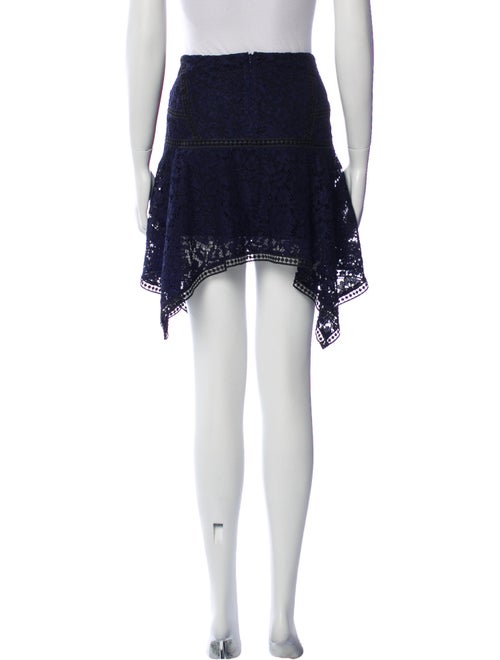 Veronica Beard Lace Pattern Mini Skirt