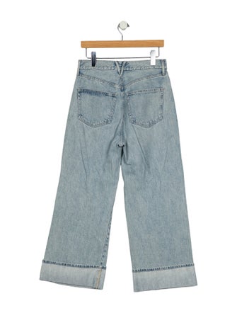 Veronica Beard High-Rise Wide Leg Jeans
