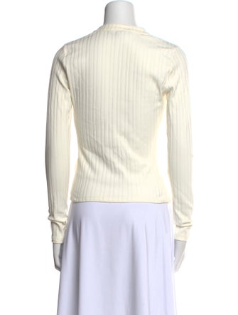 Veronica Beard V-Neck Long Sleeve Top