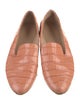 Veronica Beard Embossed Leather Animal Print Loafers