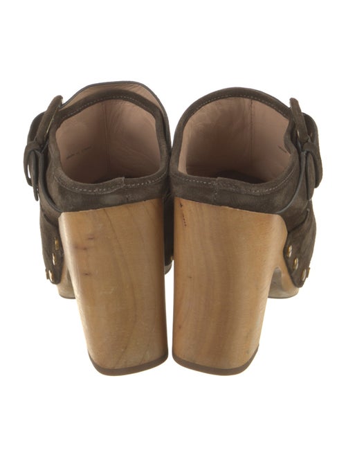 Veronica Beard Suede Studded Accents Mules