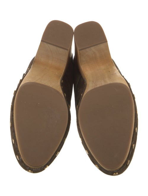 Veronica Beard Suede Studded Accents Mules