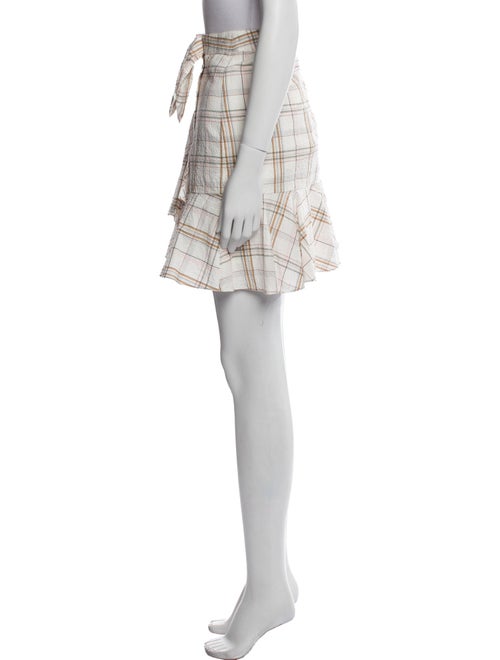 Veronica Beard Plaid Print Mini Skirt