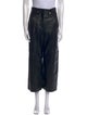 Veronica Beard Lamb Leather Wide Leg Pants