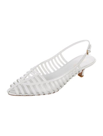 Veronica Beard Leather Slingback Pumps