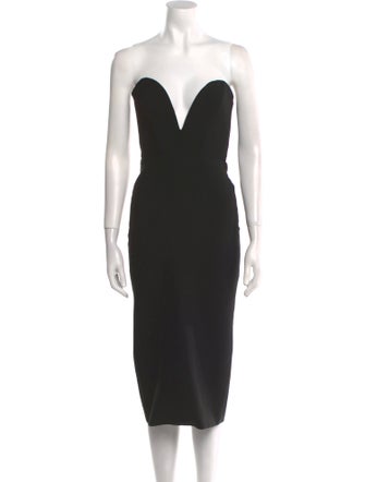 Veronica Beard Strapless Midi Length Dress