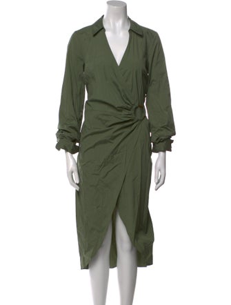 Veronica Beard V-Neck Midi Length Dress