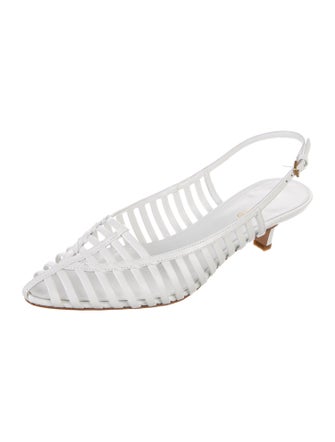 Veronica Beard Leather Slingback Pumps