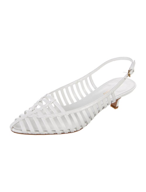 Veronica Beard Leather Slingback Pumps