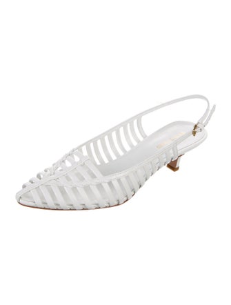 Veronica Beard Leather Slingback Pumps