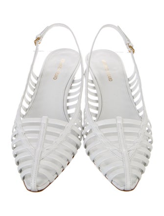 Veronica Beard Leather Slingback Pumps