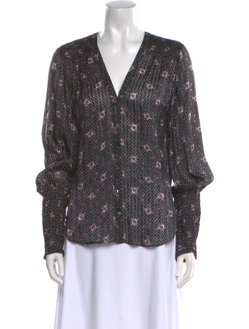 Veronica Beard Silk Printed Blouse