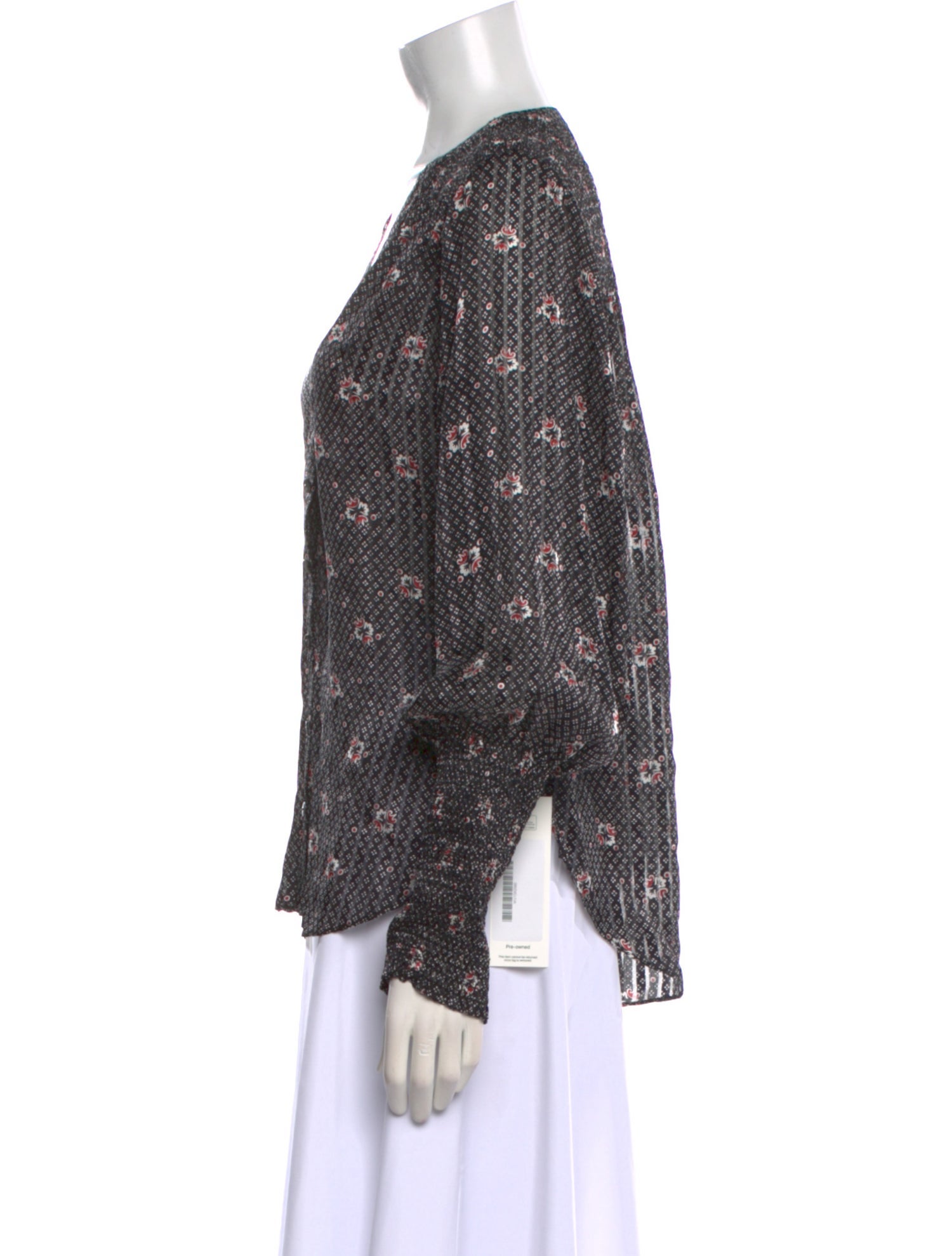 Veronica Beard Silk Printed Blouse