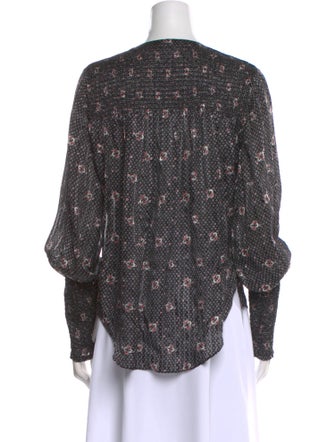 Veronica Beard Silk Printed Blouse