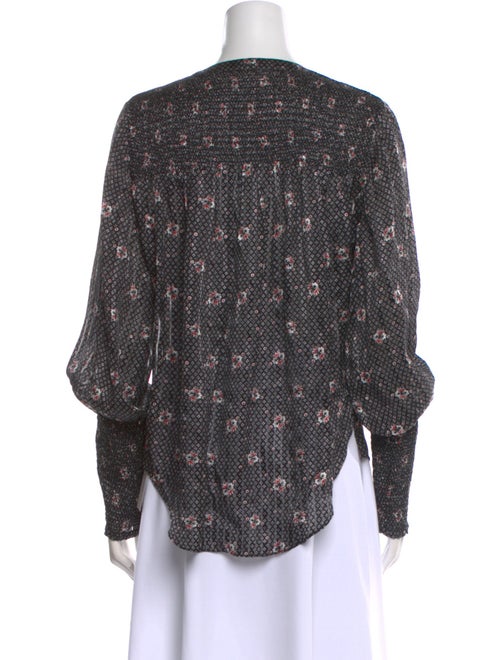 Veronica Beard Silk Printed Blouse