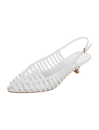 Veronica Beard Leather Slingback Pumps