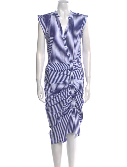 Veronica Beard Striped Midi Length Dress