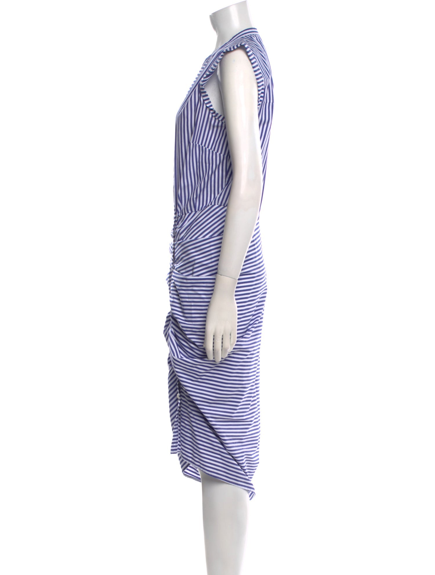 Veronica Beard Striped Midi Length Dress