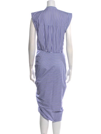 Veronica Beard Striped Midi Length Dress