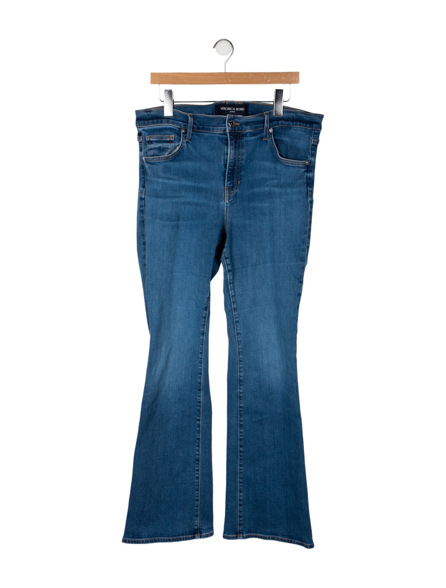 Veronica Beard High-Rise Wide Leg Jeans