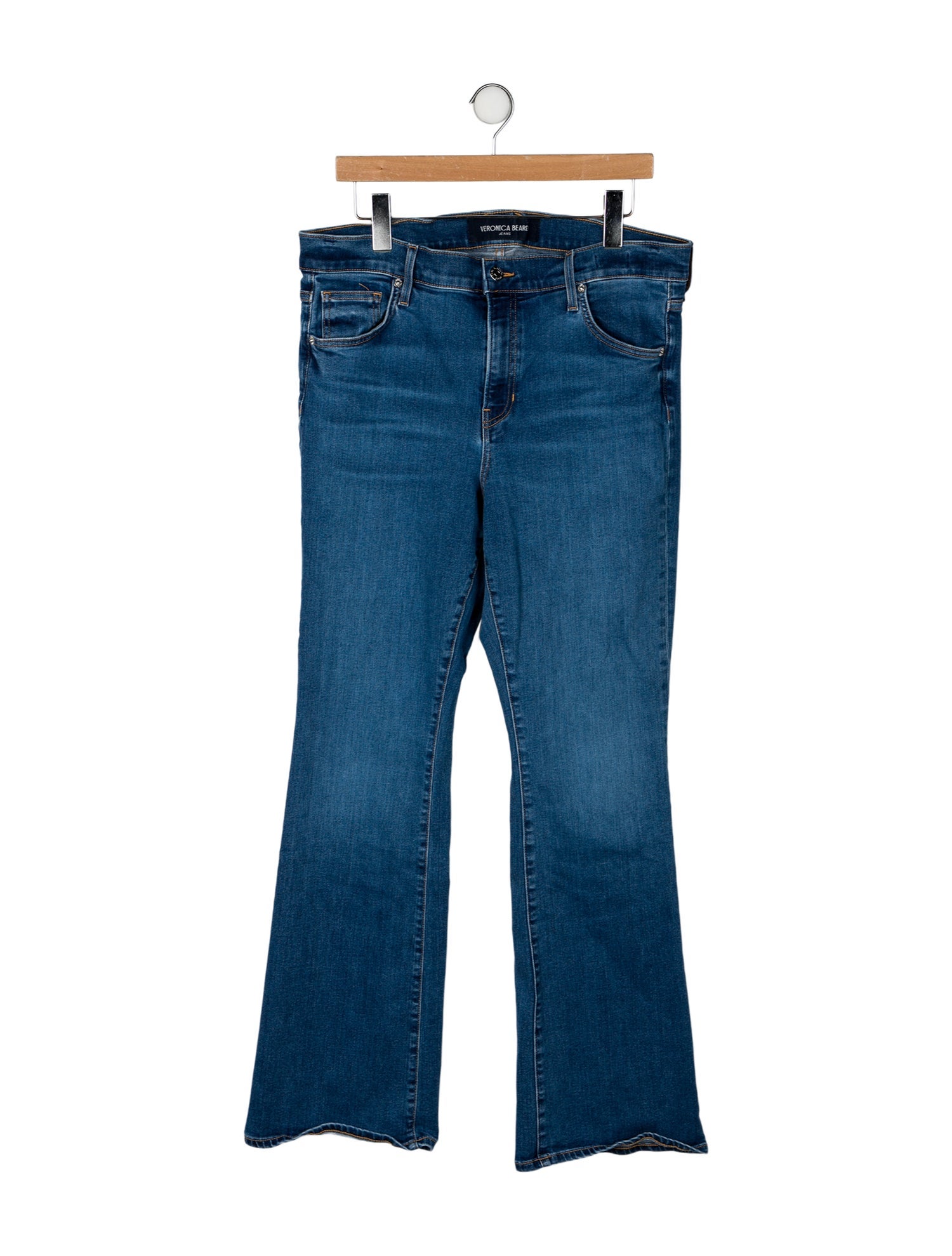 Veronica Beard High-Rise Wide Leg Jeans