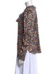 Veronica Beard Silk Floral Print Button-Up Top