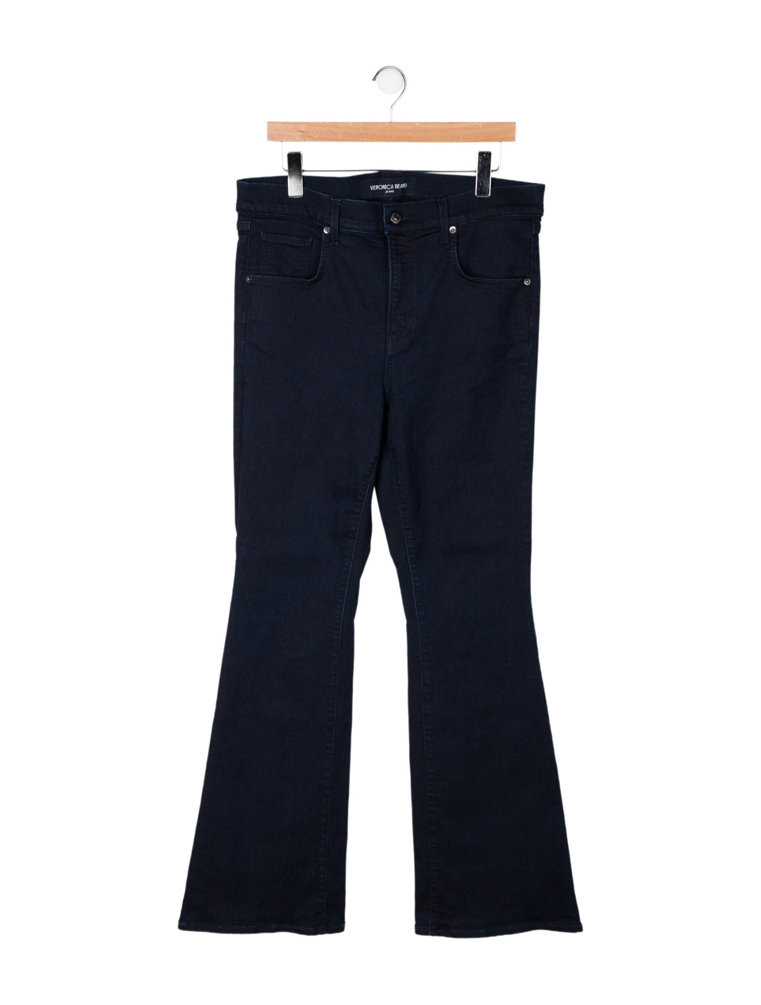 Veronica Beard High-Rise Wide Leg Jeans