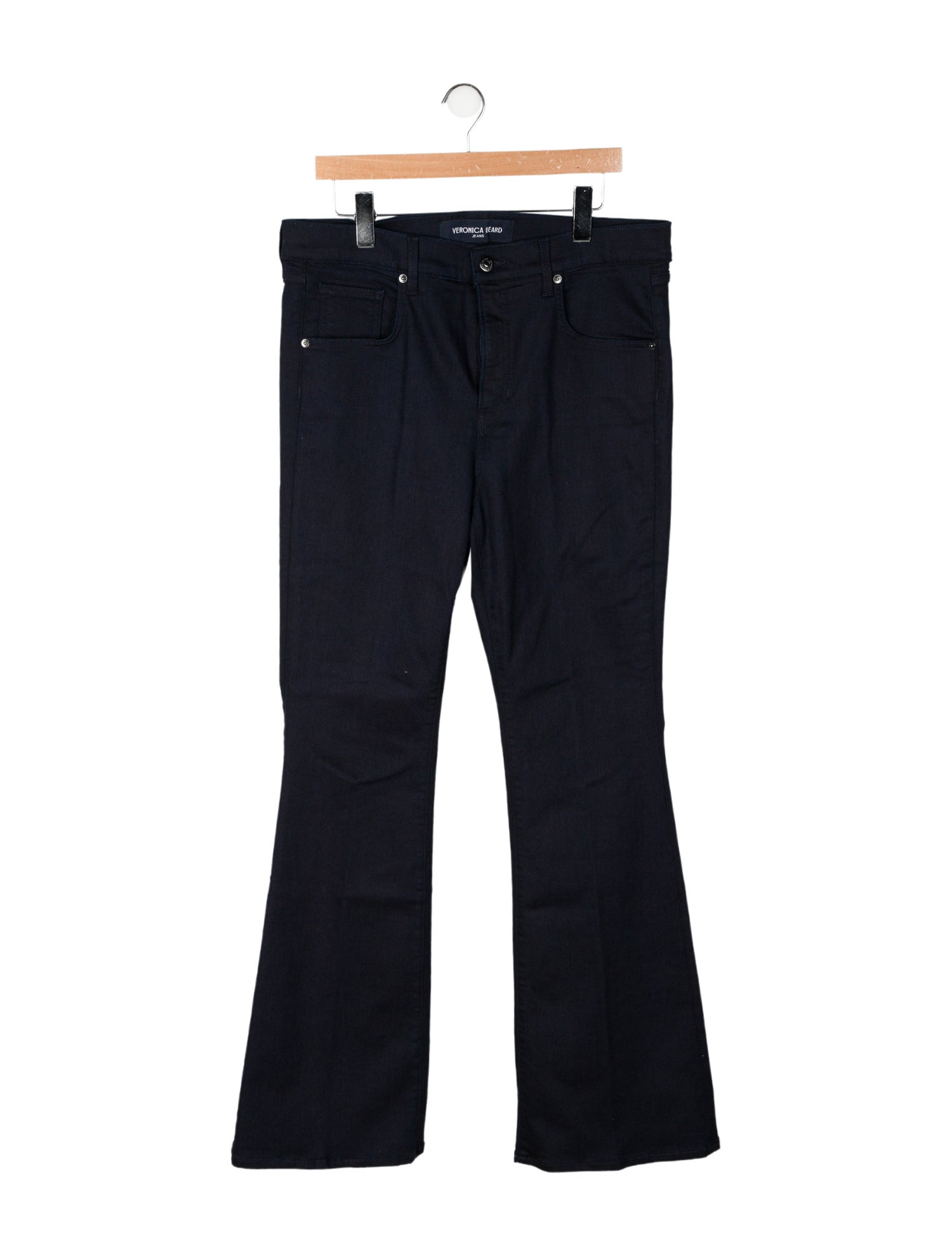 Veronica Beard High-Rise Wide Leg Jeans