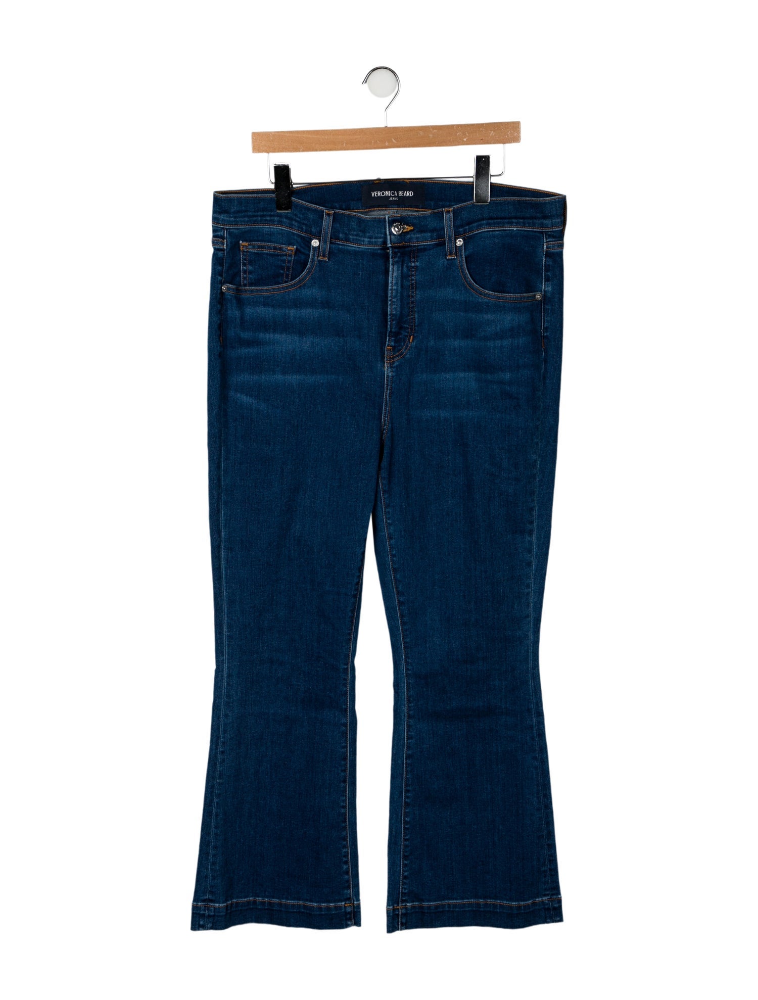 Veronica Beard High-Rise Wide Leg Jeans