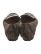 Veronica Beard Calf Hair Camouflage Print Loafers