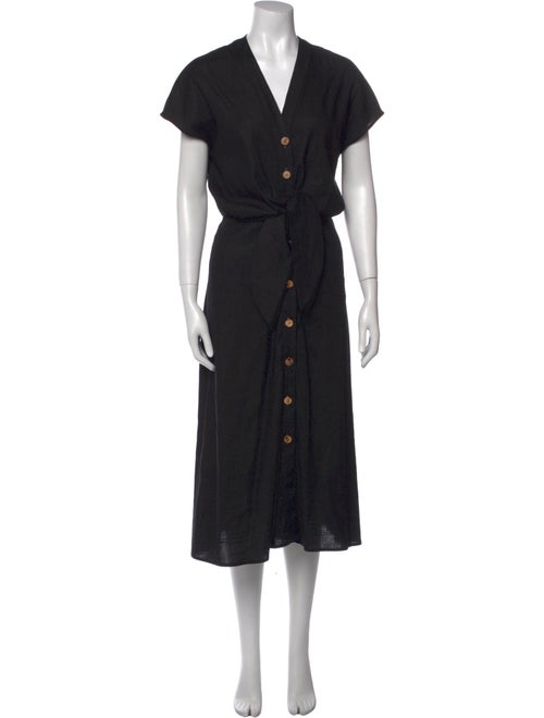 Veronica Beard V-Neck Midi Length Dress