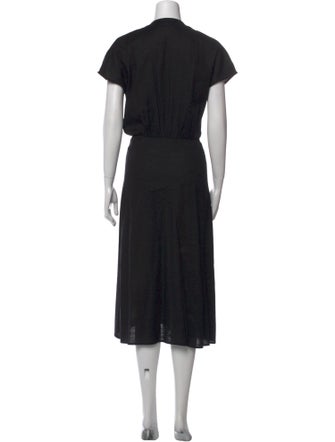 Veronica Beard V-Neck Midi Length Dress