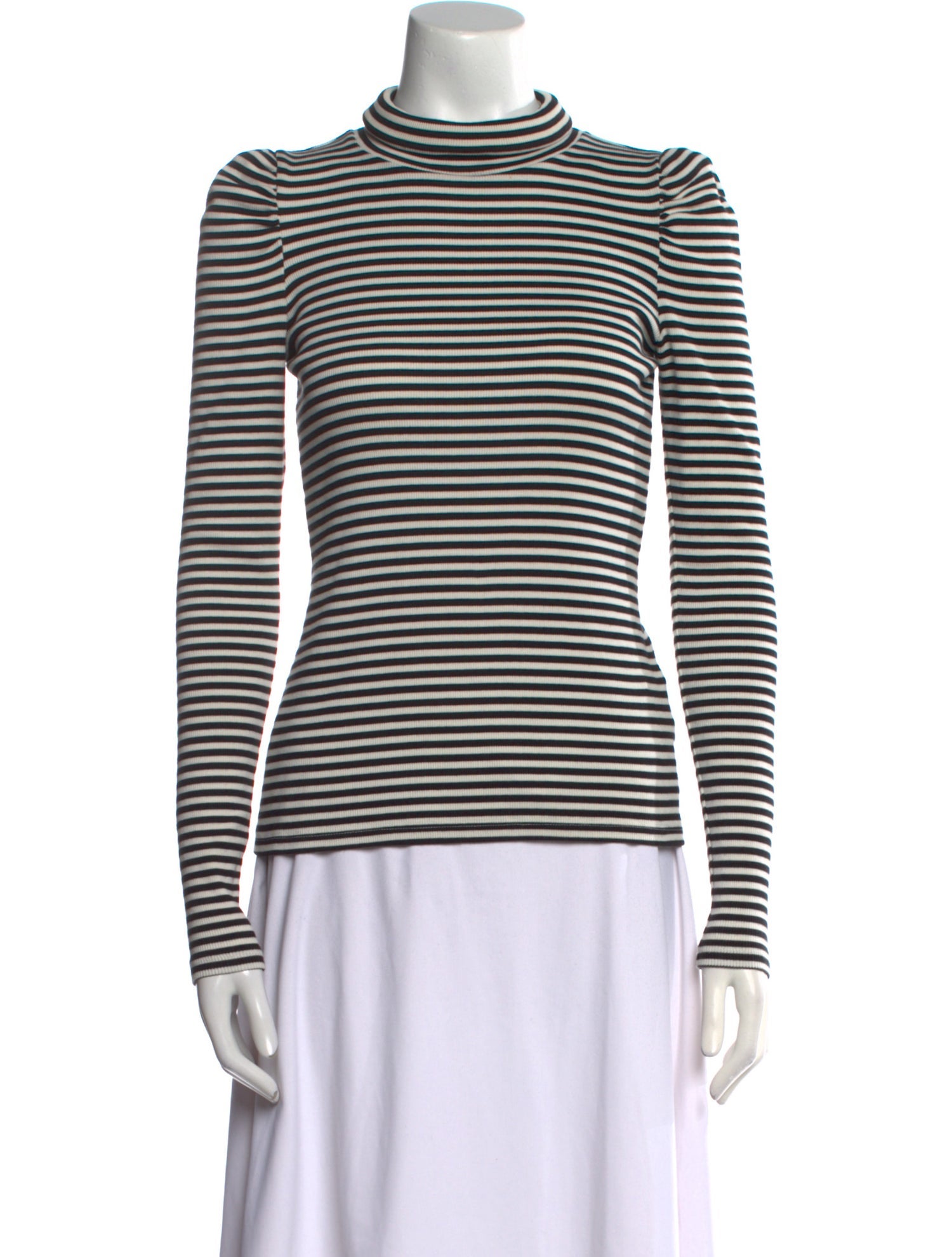 Veronica Beard Striped Turtleneck Sweater