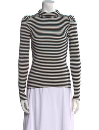 Veronica Beard Striped Turtleneck Sweater