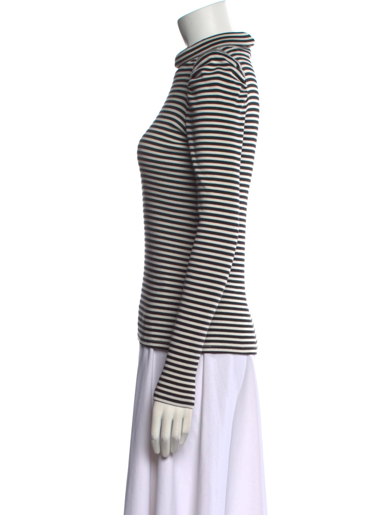 Veronica Beard Striped Turtleneck Sweater