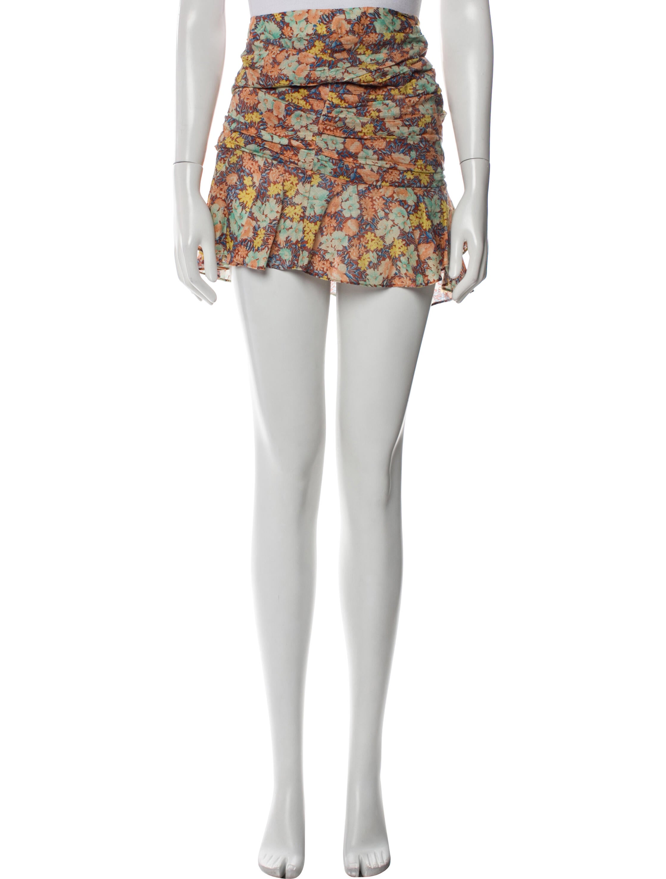 Veronica Beard Floral Print Mini Skirt
