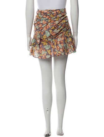 Veronica Beard Floral Print Mini Skirt