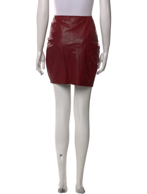 Veronica Beard Leather Mini Skirt